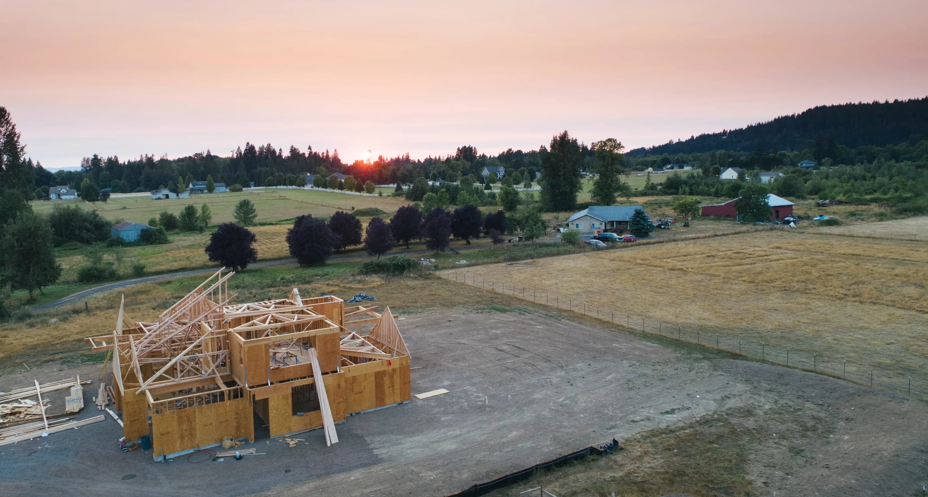 A Kingdom Builders home under construction in the Spokane area